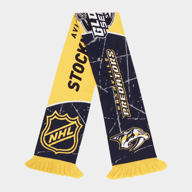 Dueling Scarf Global Series 2025 Predators vs Penguins, . - NHL-Produkter