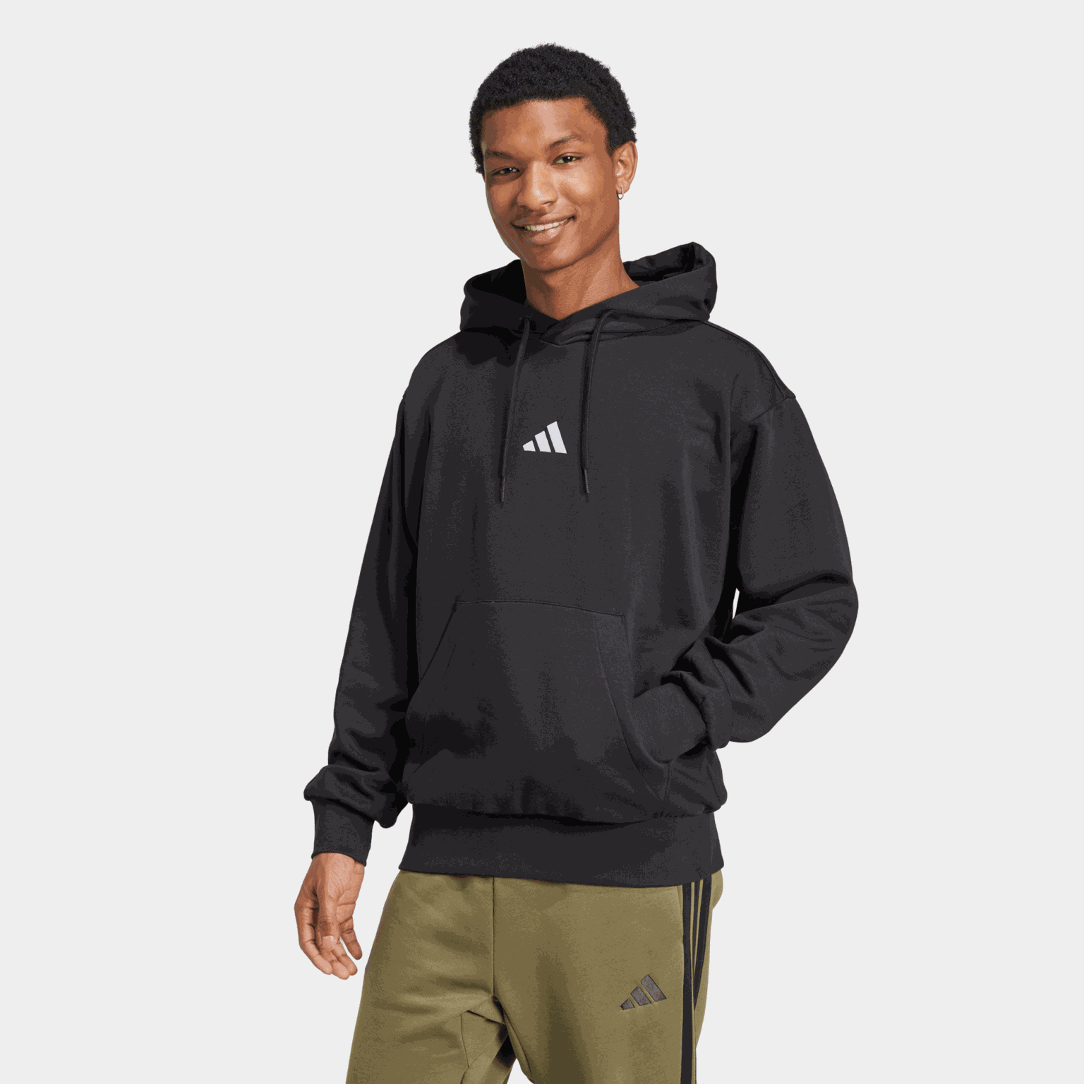 Essentials Feelcozy Fleece Hoodie, huvtröja, herr - full image 1