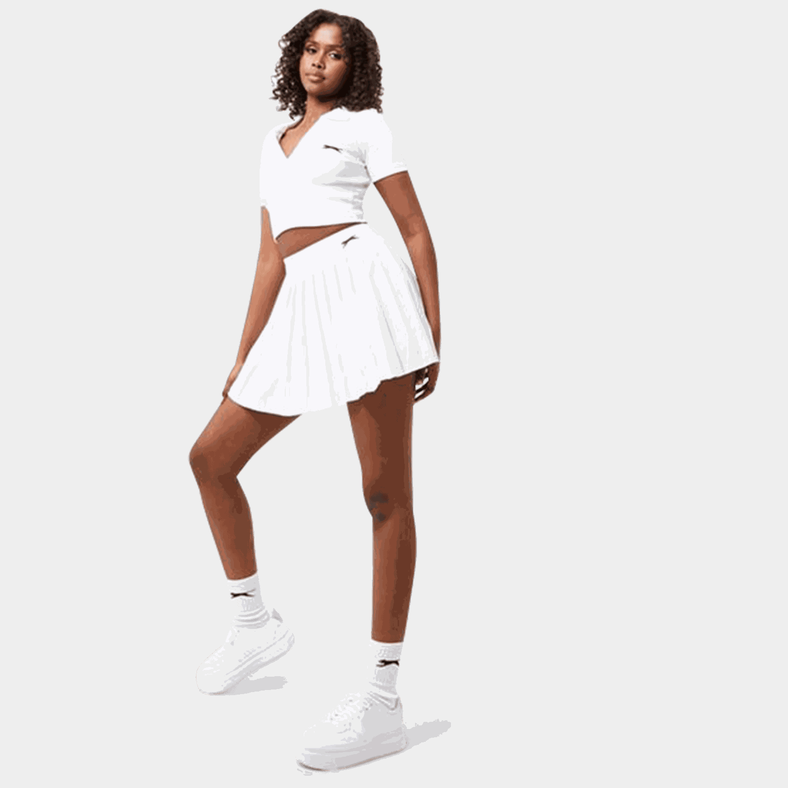Pleated Skort, tenniskjol, dam - full image 4