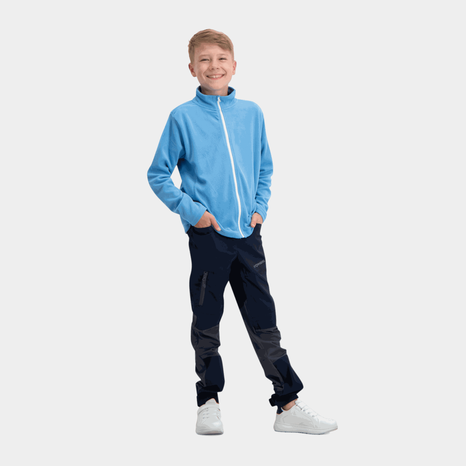 Basic Full Zip Fleece, fleecejacka barn - full image 4