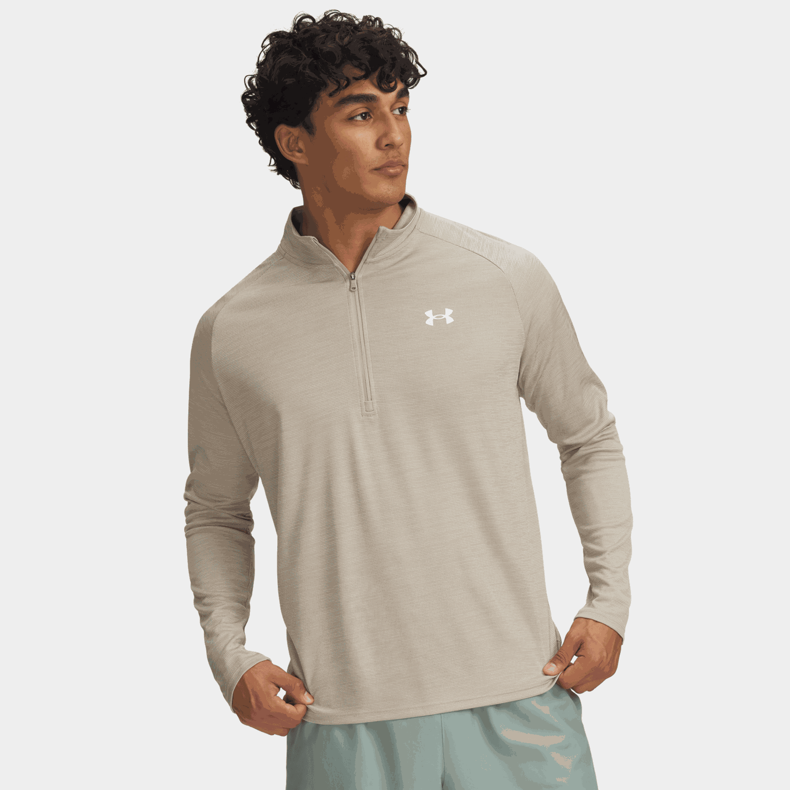 Ua Tech Textured 1/2 Zip, Träningströja, herr - Träningströjor