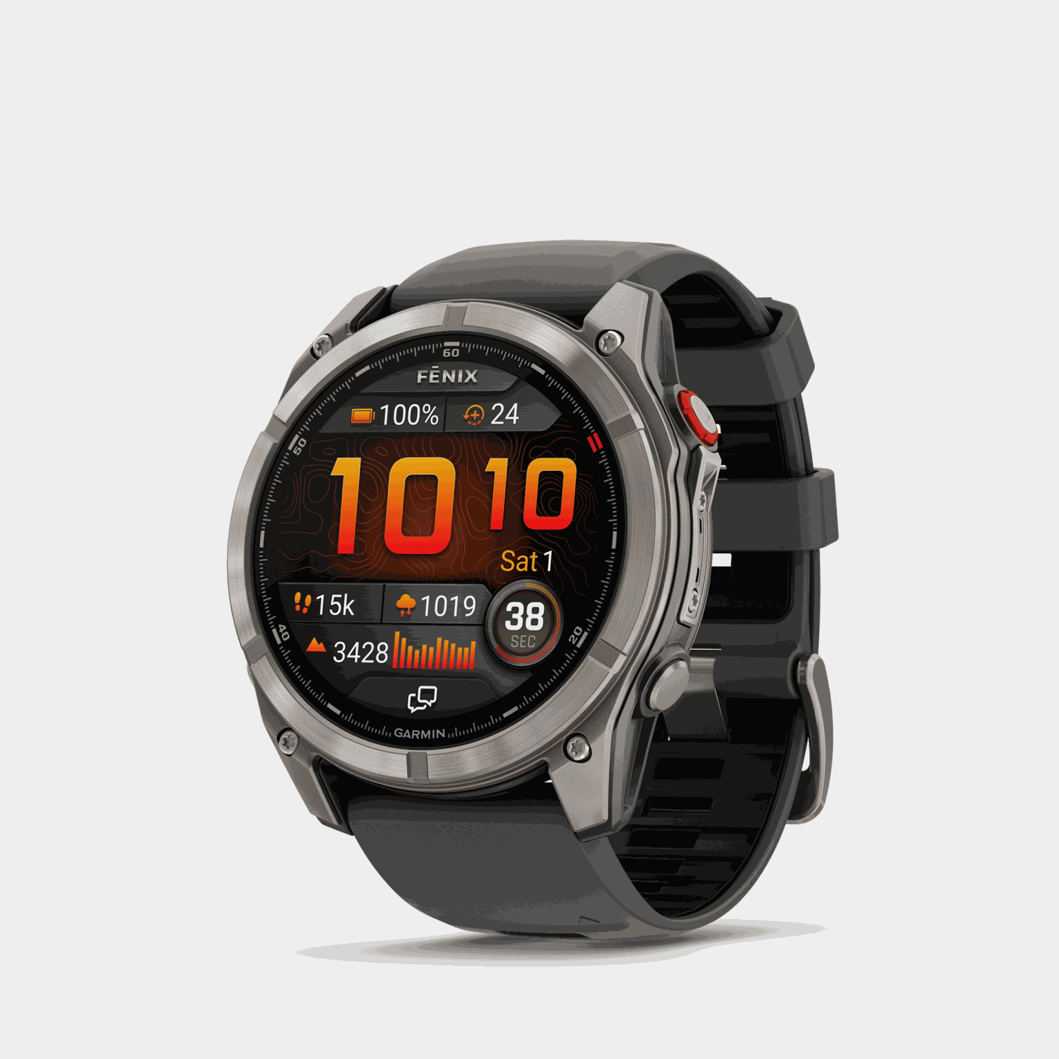 FENIX 8 Pro, LTE 51mm, Saph, Ti, Graphite, EMEA, multisportklocka, smartklocka - full image 2
