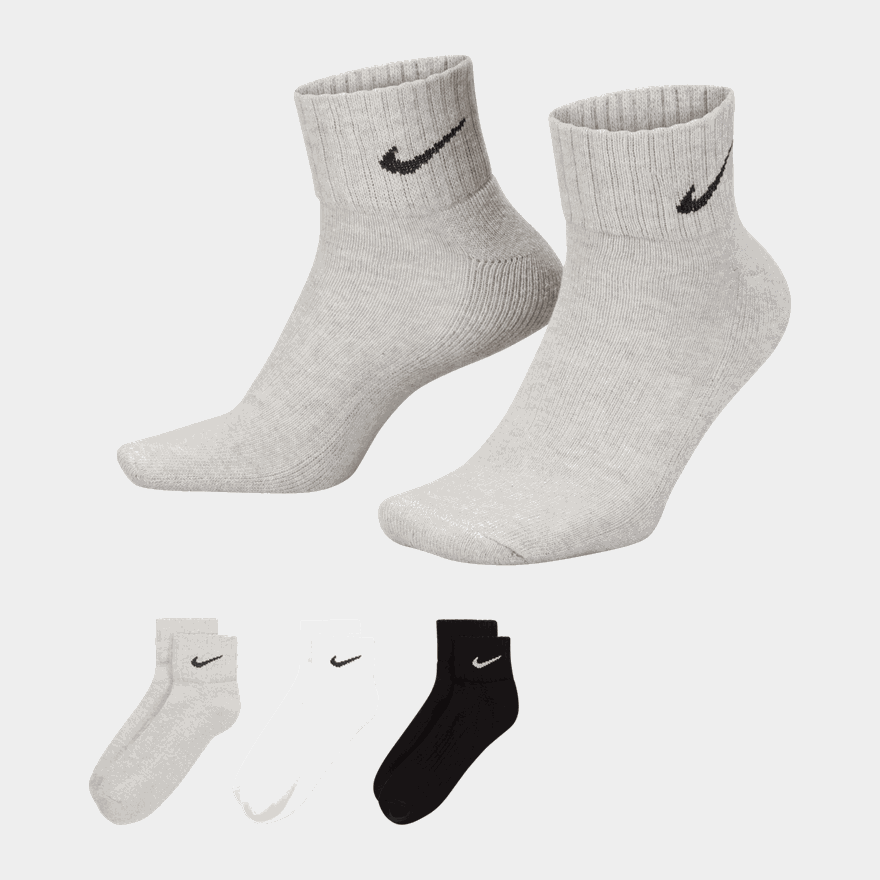 U Nk V Cush Ankle- 3P Value, Strumpor, unisex - full image 1