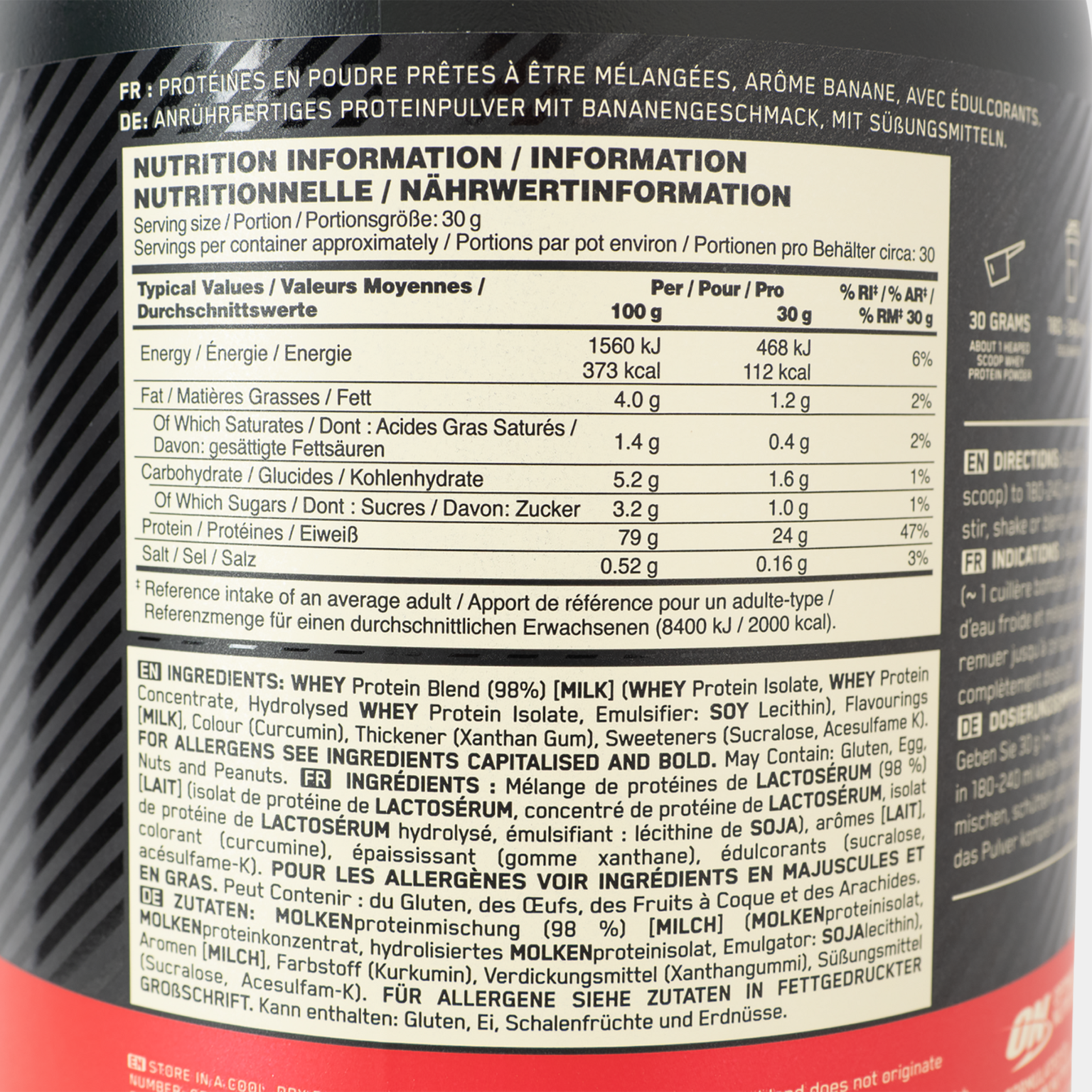 100 % Whey Gold Standard 908 g, proteinpulver - full image 3