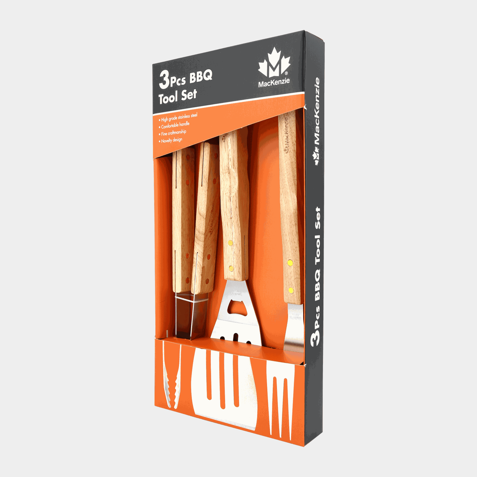 BBQ Set, 3 Pcs, grillset - full image 2