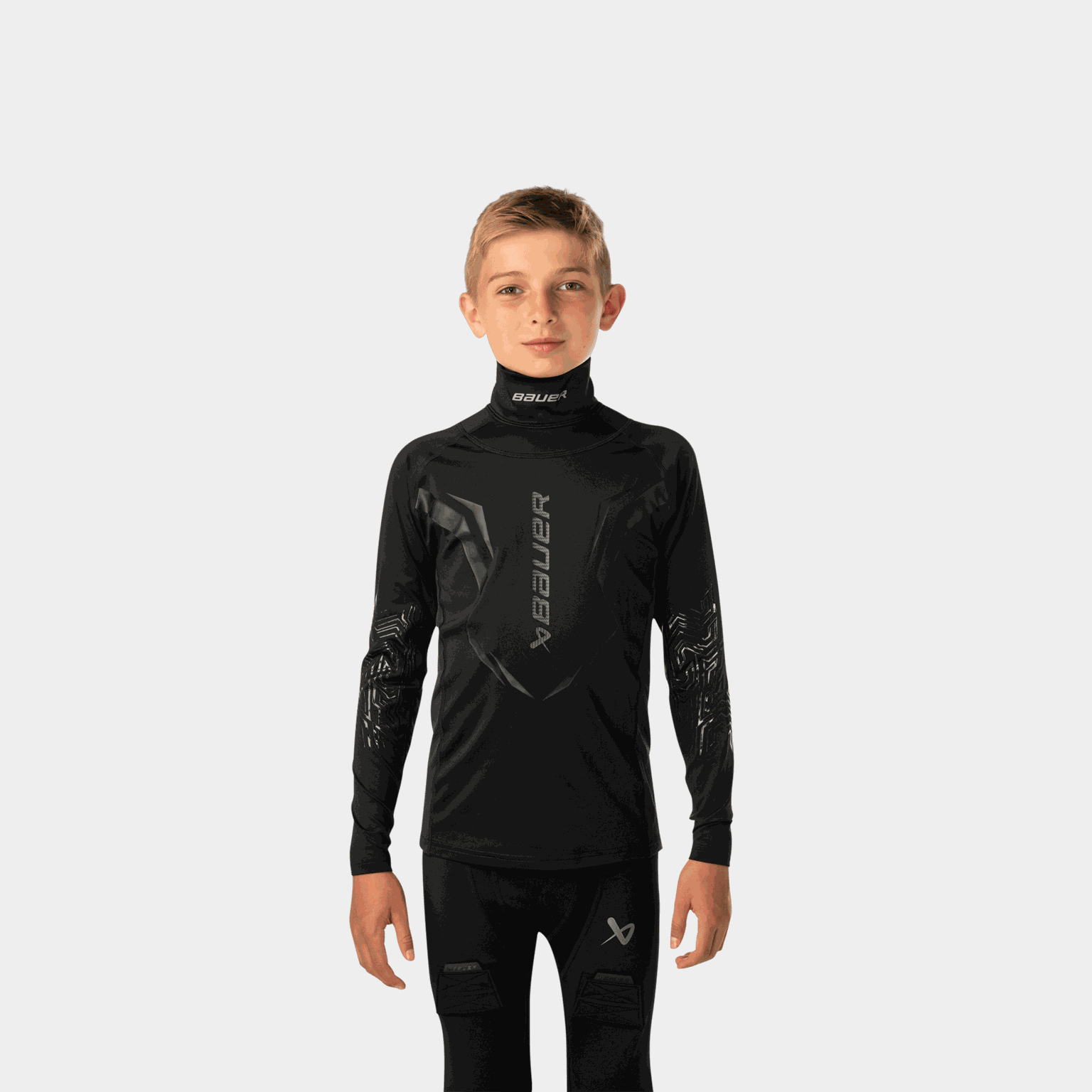 S25 Bauerbodyguard Neckprotectshirt Yth 26/27, skyddsdräkt, barn - full image 1