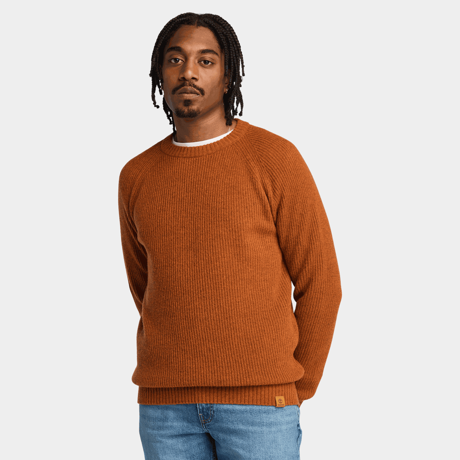 Raglan Sleeve Crew Neck, ulltröja, herr - full image 1