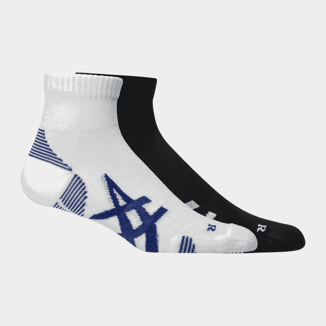 2Ppk Cushion Run Quarter Sock, löparstrumpor - Funktionsstrumpor