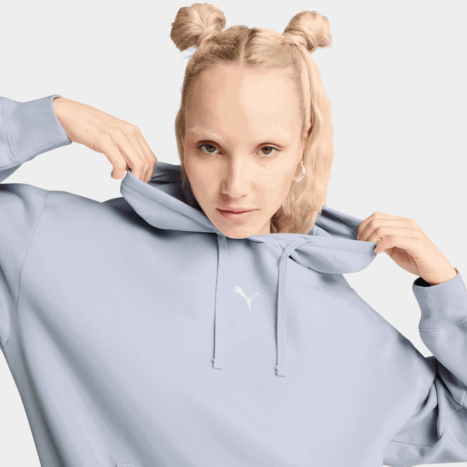 ESS Oversized Hoodie Fleece, huvtröja, dam - full image 3