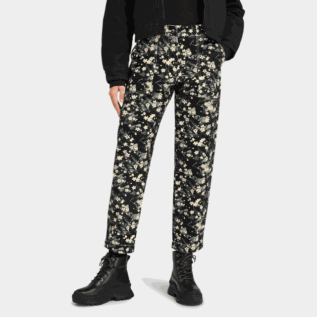 Printed Pant, byxor, dam - Fritidsbyxor