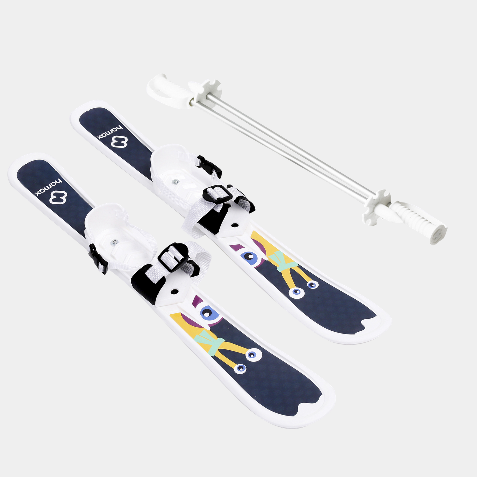 Sno Kid Skiset poles 25/26, set med skidor och stavar barn - full image 1