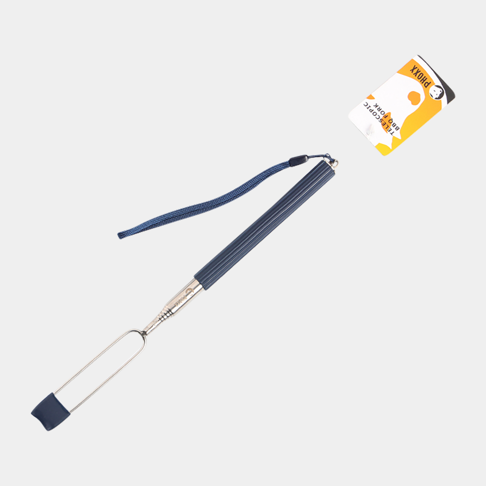 Silicone Handle BBQ Fork, grillpinne - full image 1