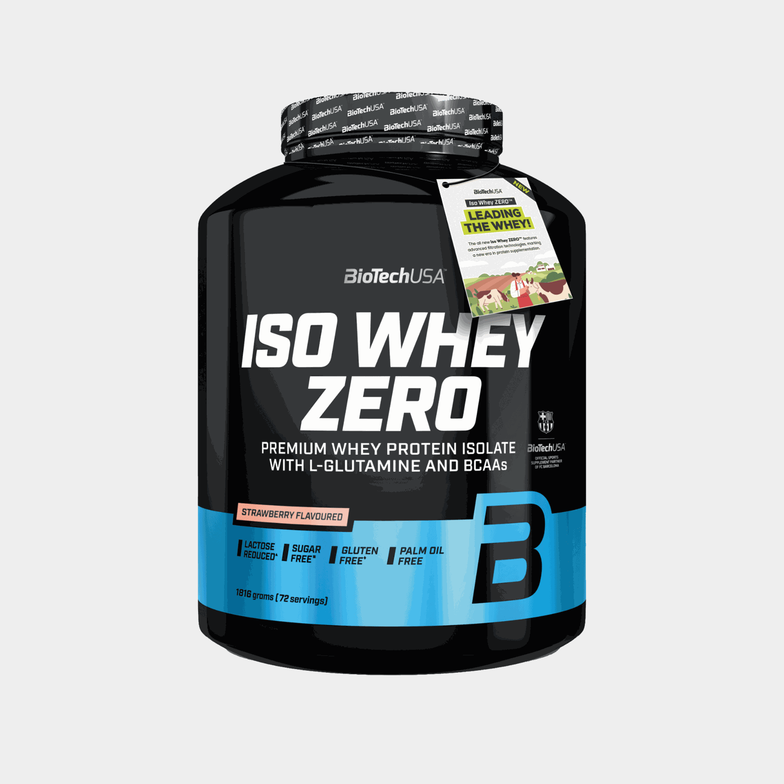 Iso Whey Zero 1816 g Strawberry, proteinpulver - full image 1