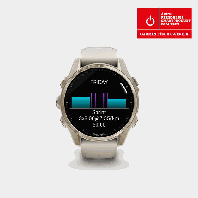 fenix 8 – 43 mm, AMOLED, Sapphire, smartklocka - Pulsklocka