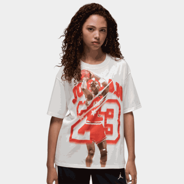 J Ss Gf Gfx Tee 40, t-shirt, dam - Fritids-T-Shirt