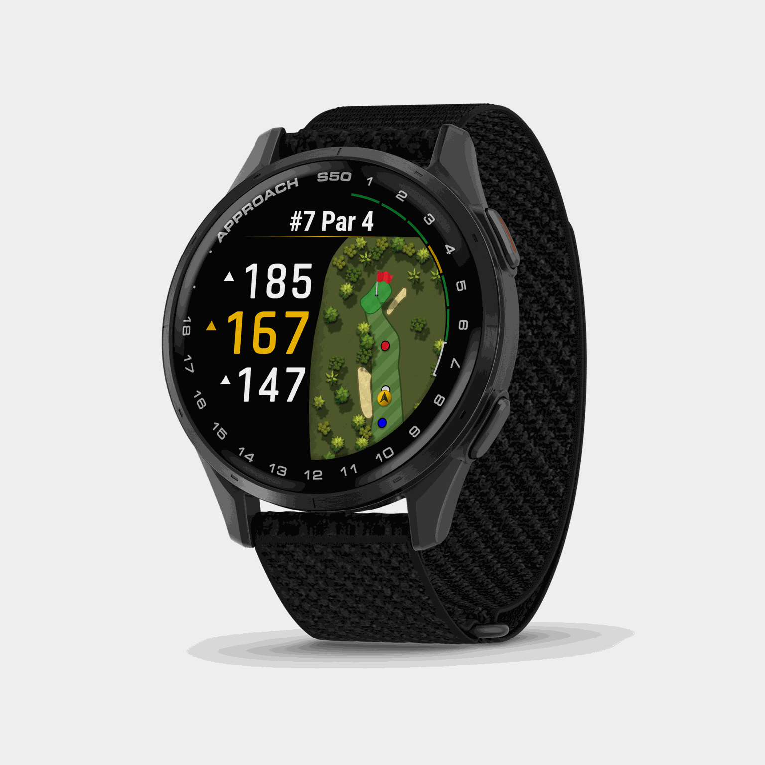 Approach S50, 43 mm, Golf GPS, golfklocka - full image 2