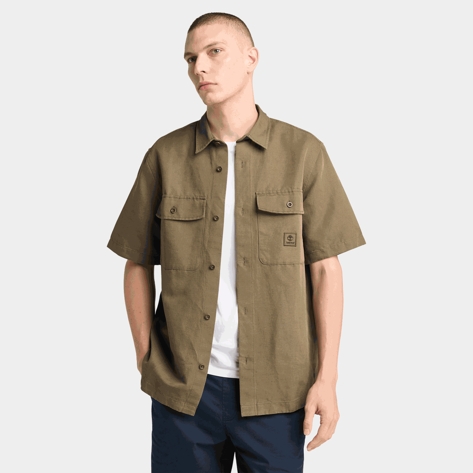 Cotton Linen Utility Ov, skjorta - Skjortor