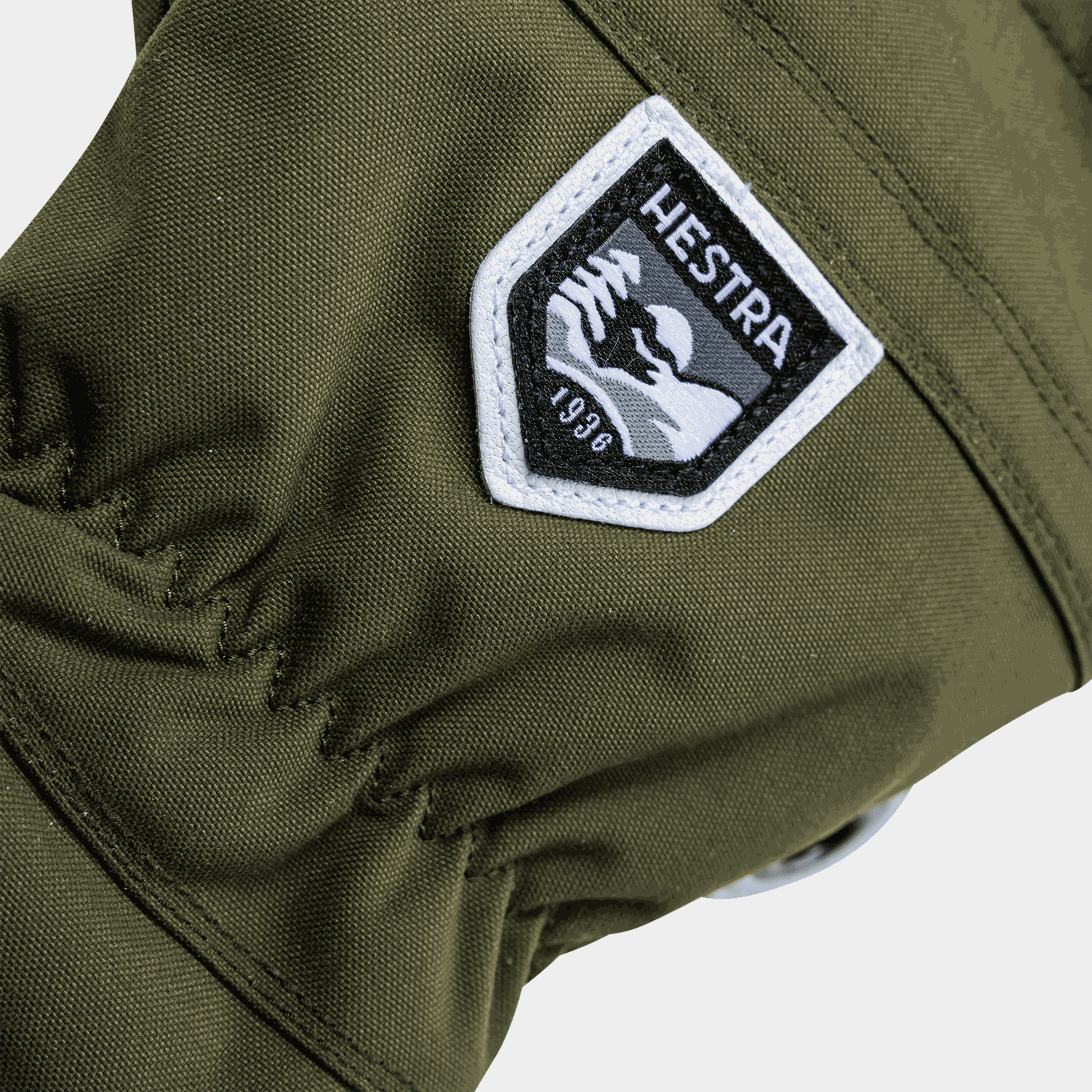 Alpine Glove Army leather Heli ski - 5 finger 25/26, skid- och snowboardhandske - full image 2