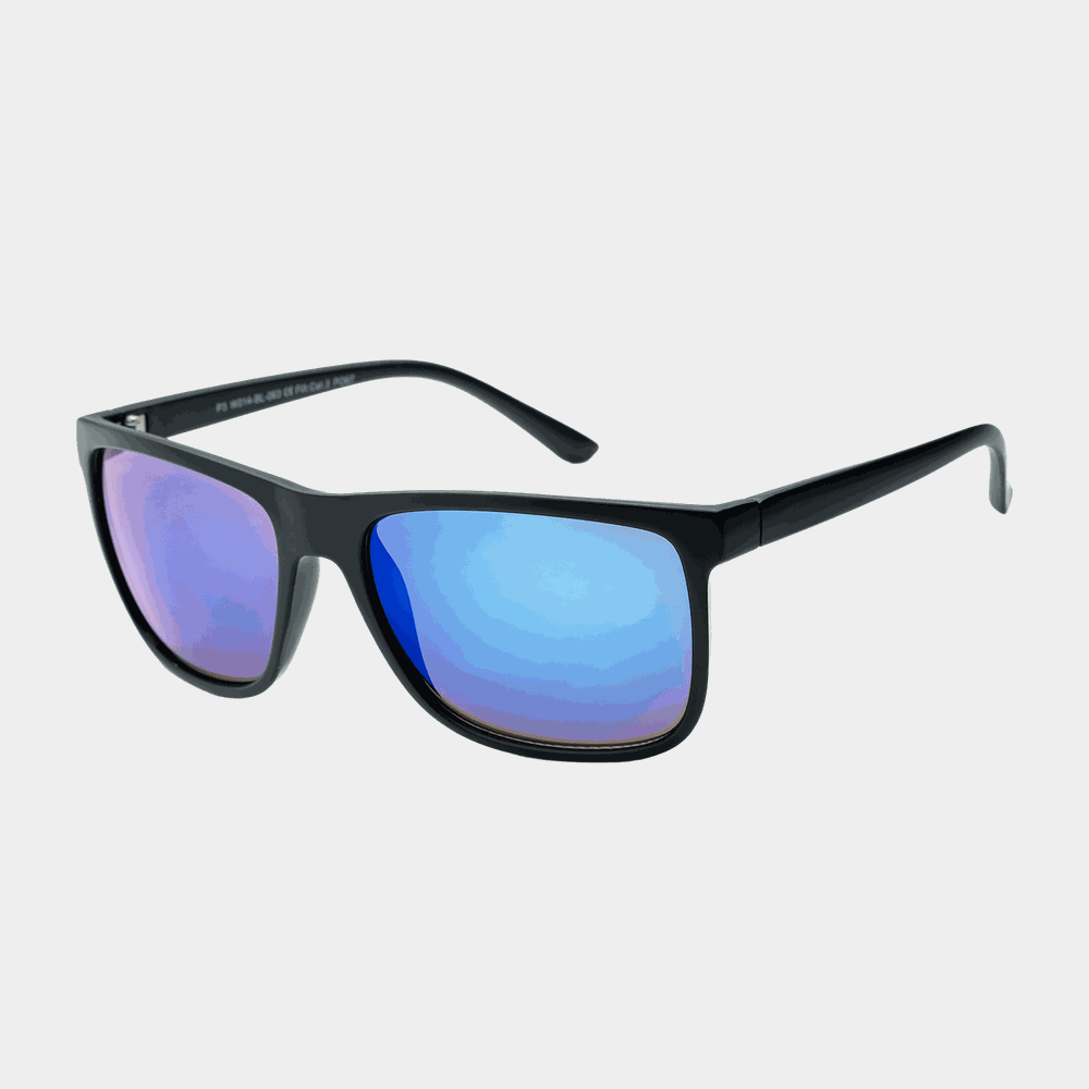 14 Matt Black With Blue Multi Lens, solglasögon - full image 1