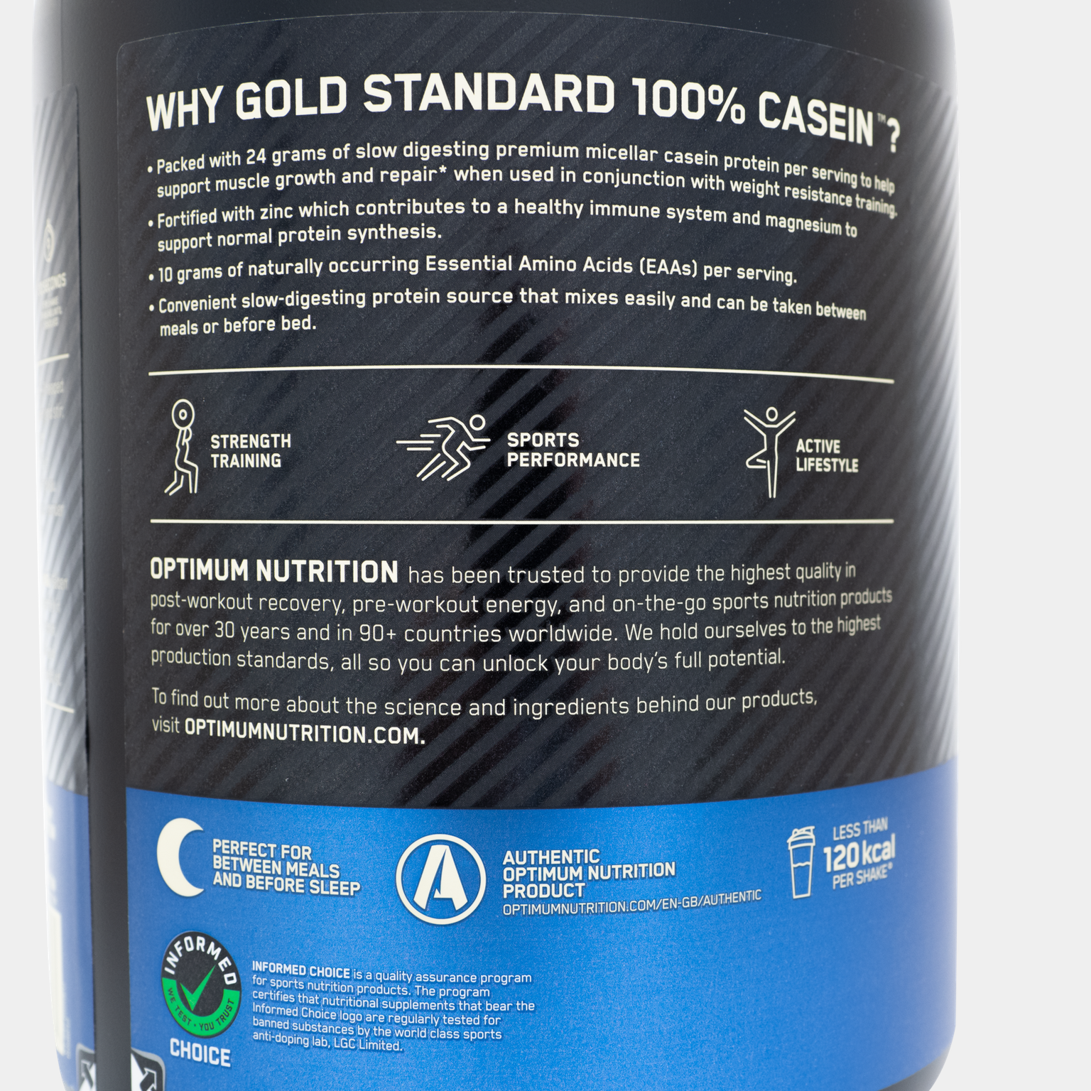 100 % Casein Gold Standard 908 g, proteinpulver - full image 4