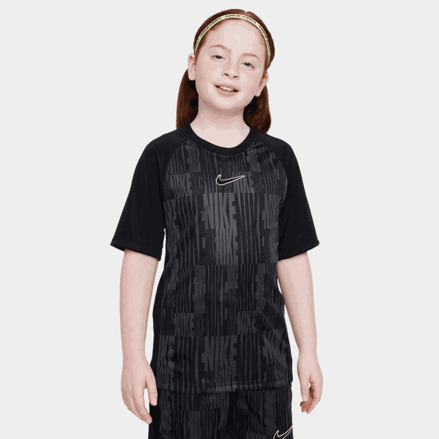 Dri-FIT Academy+ Short Sleeve Top Allover Print, träningströja, barn - T-Shirts