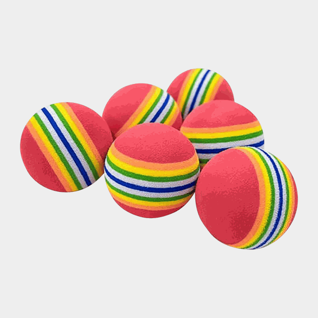 6pk Foam Balls, träningsgolfbollar - Träningstillbehör