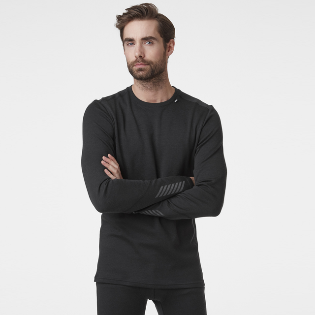 Lifa Merino Midweight Crew, ulltröja herr - Överdelar Ull Herr