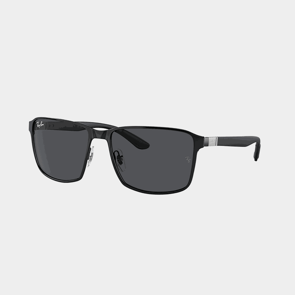 Sunglasses 0RB3721 Matte Black/Dark Grey Lenses, solglasögon - full image 1