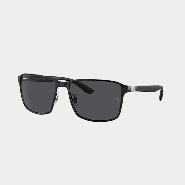 Sunglasses 0RB3721 Matte Black/Dark Grey Lenses, solglasögon - Lifestyle