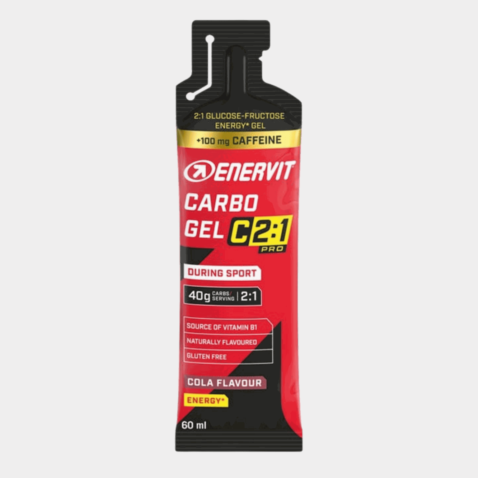 C2:1PRO Carbo Gel Cola + 100mg caffeine, energigel - full image 1