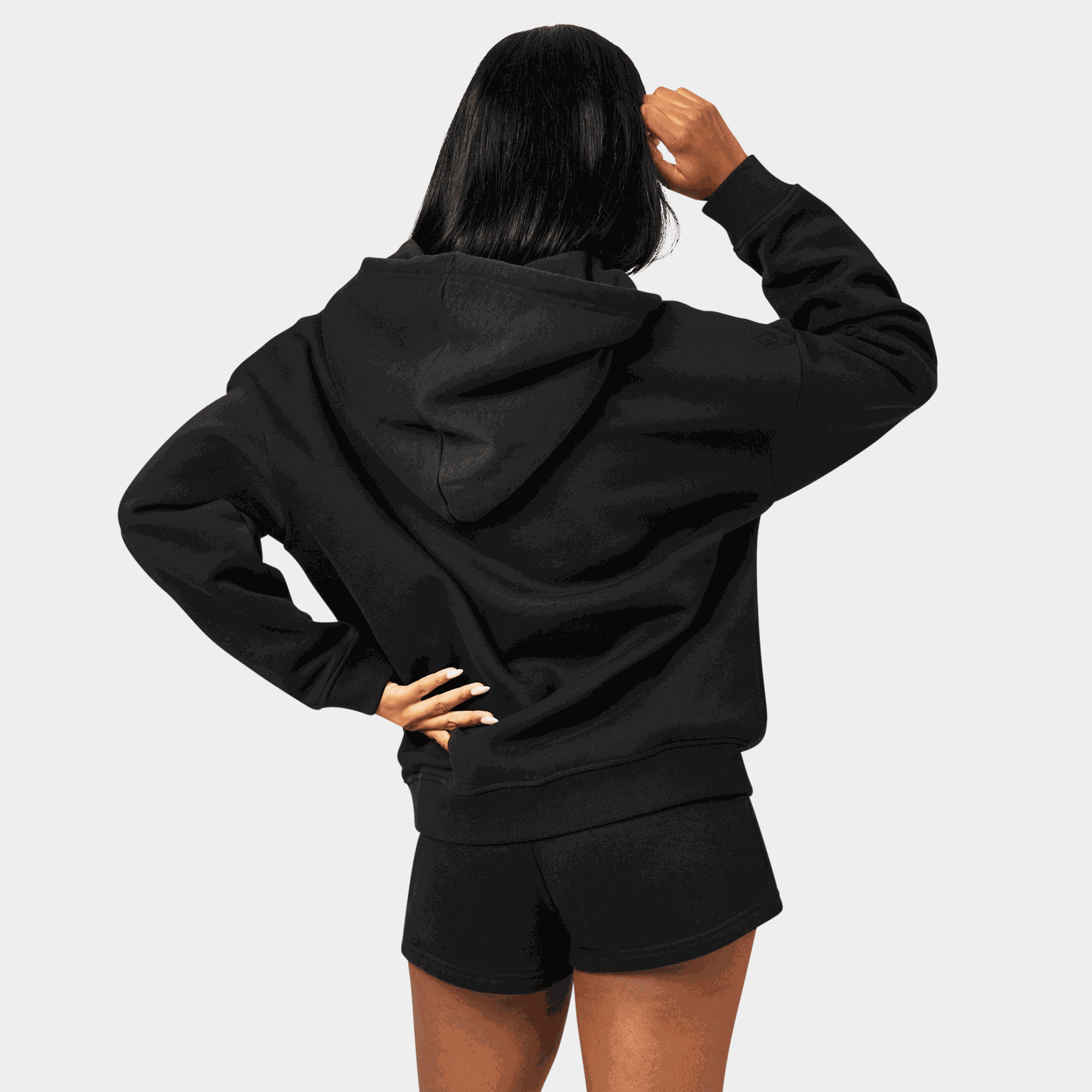 Oversized Hoodie, huvtröja, dam - full image 2