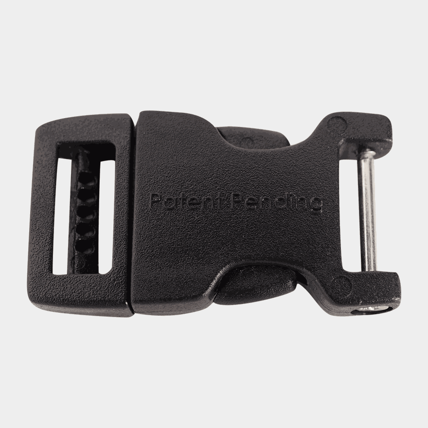 Buckle 15Mm Side Release 1 Pin Black, reservclips - full image 3