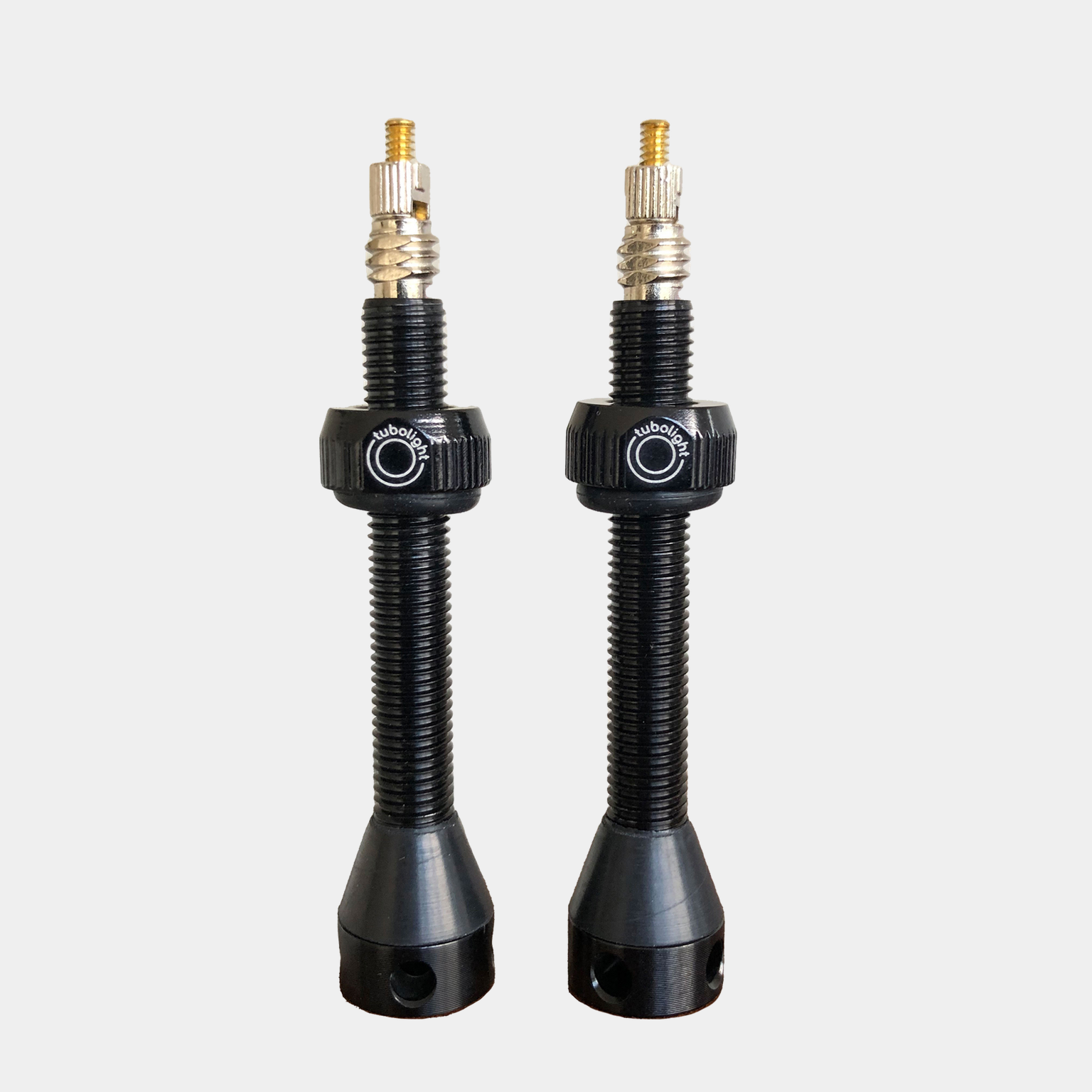 Tubeless Ventil 50mm PAR Black, Presta, alu, 12gr (par), prestaventil, slanglöst däck - full image 1