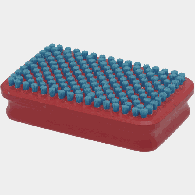 Brush T0160B Rect., Blue Nylon 24/25, Blue Nylon 25/26, blå - Borste, Sickel, Kork, Struktur & Slip