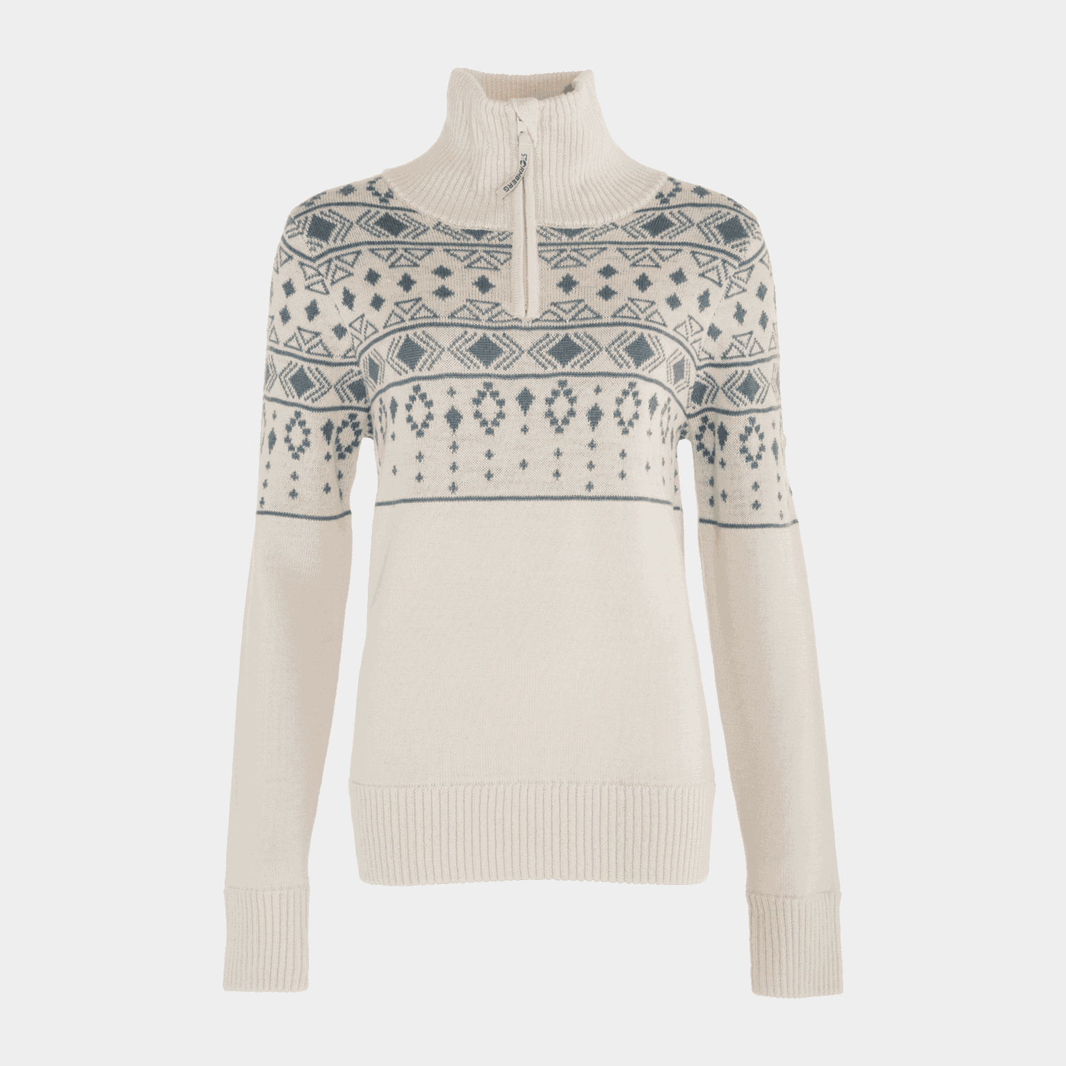 Fennoscandia Wool Zip Sweater - full image 1