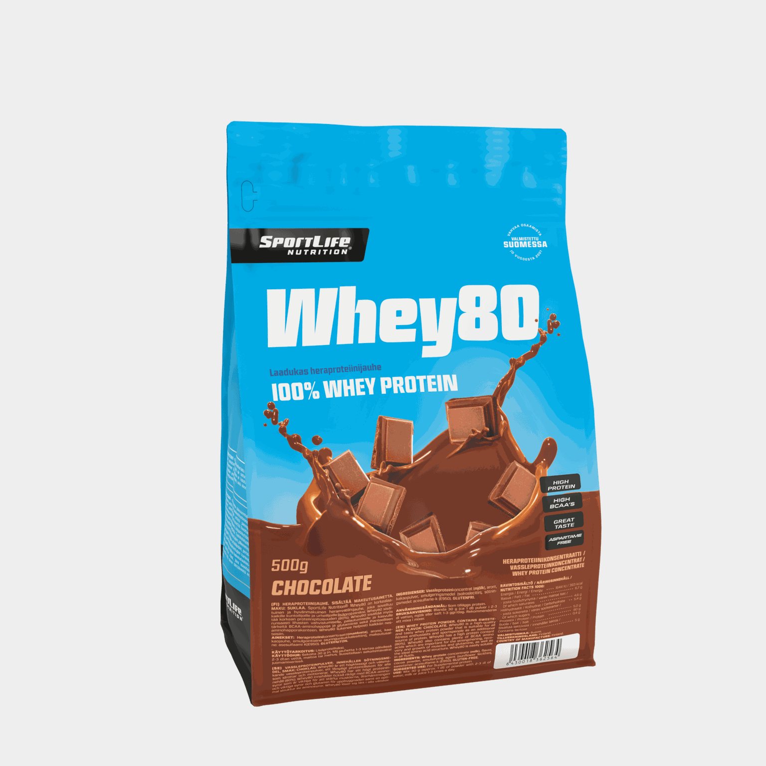 Whey80 500 g, proteinpulver - full image 1