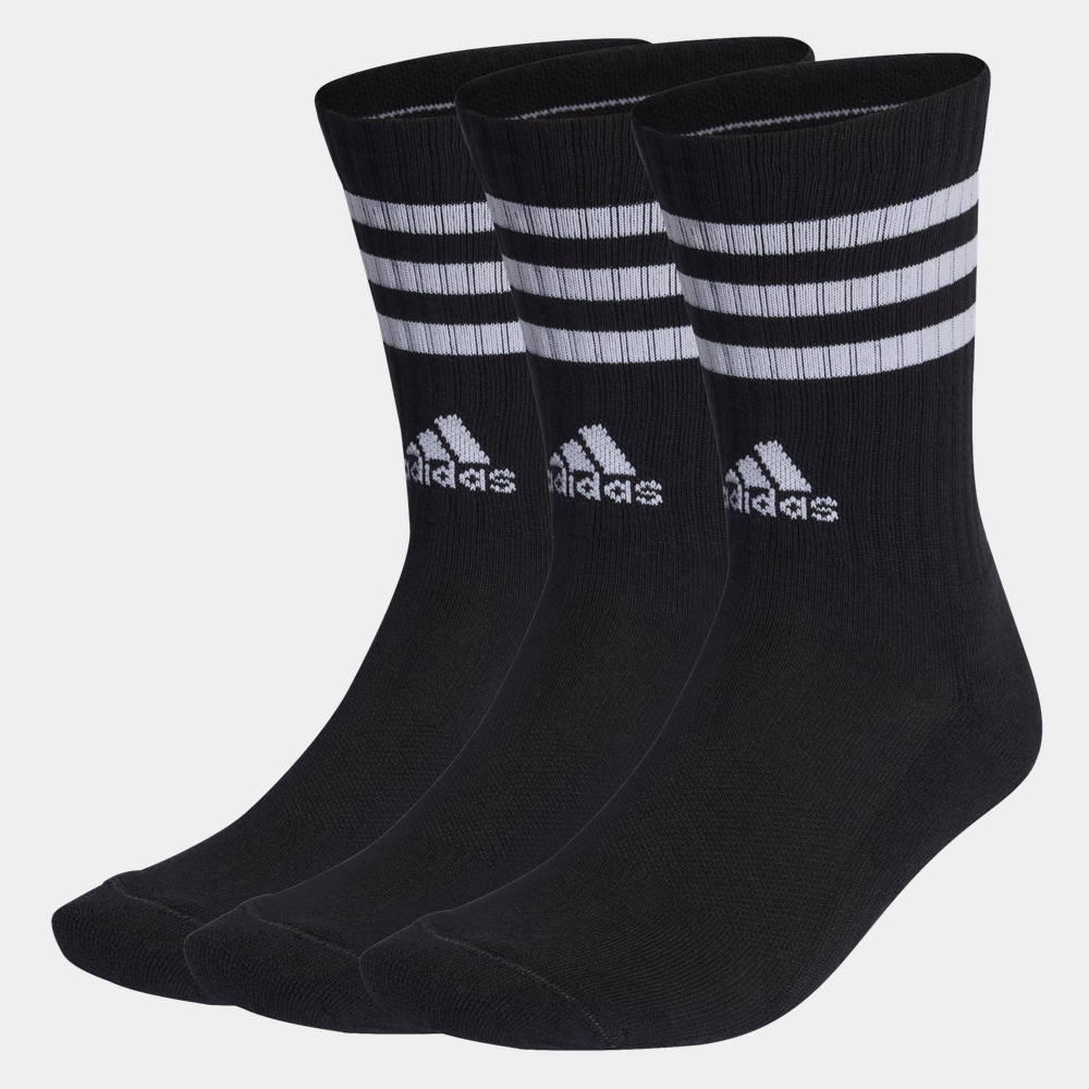 3-Stripes Cushioned Crew Socks 3 Pairs, tennisstrumpor - full image 1