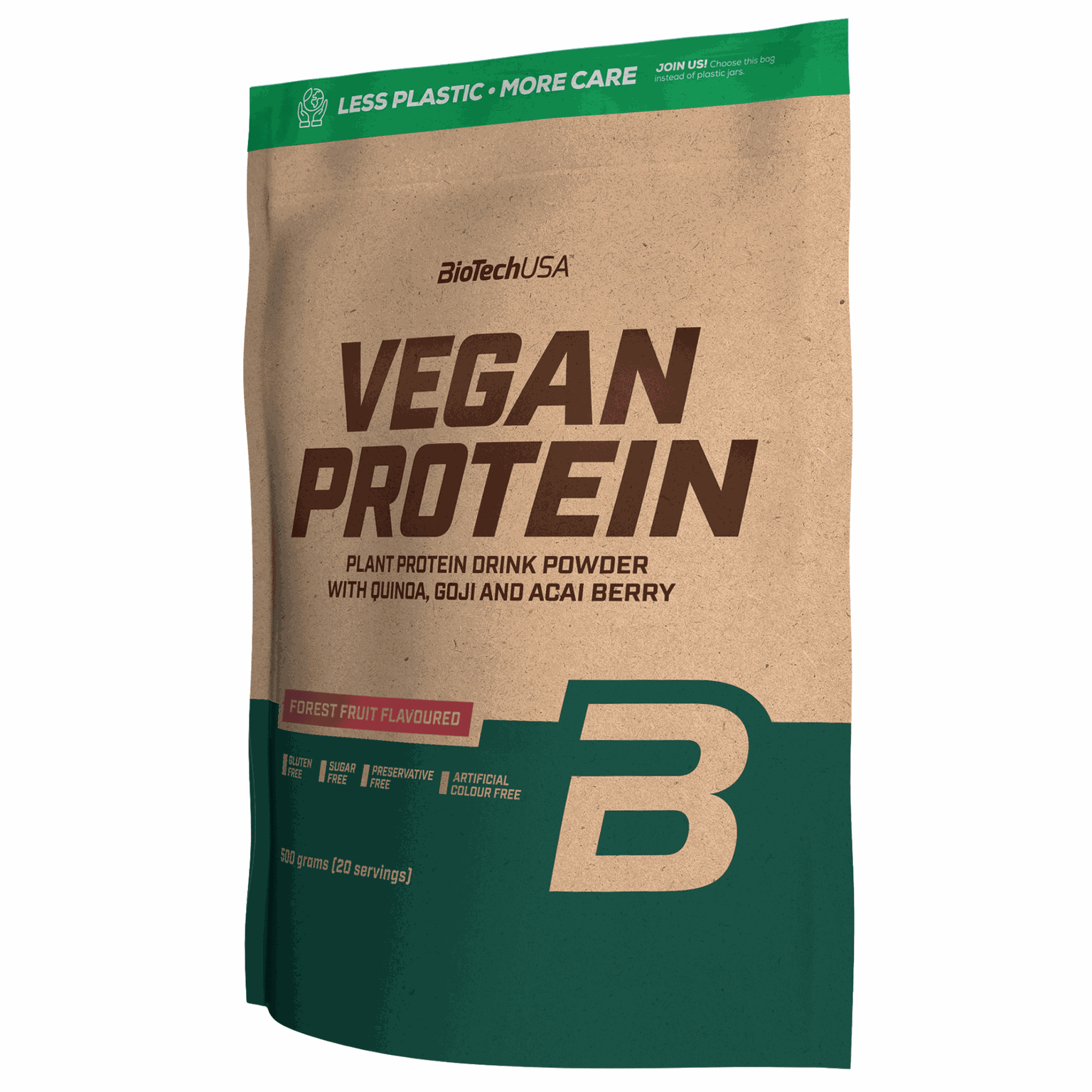Vegan Protein Forest Fruits 500g, proteinpulver - full image 1