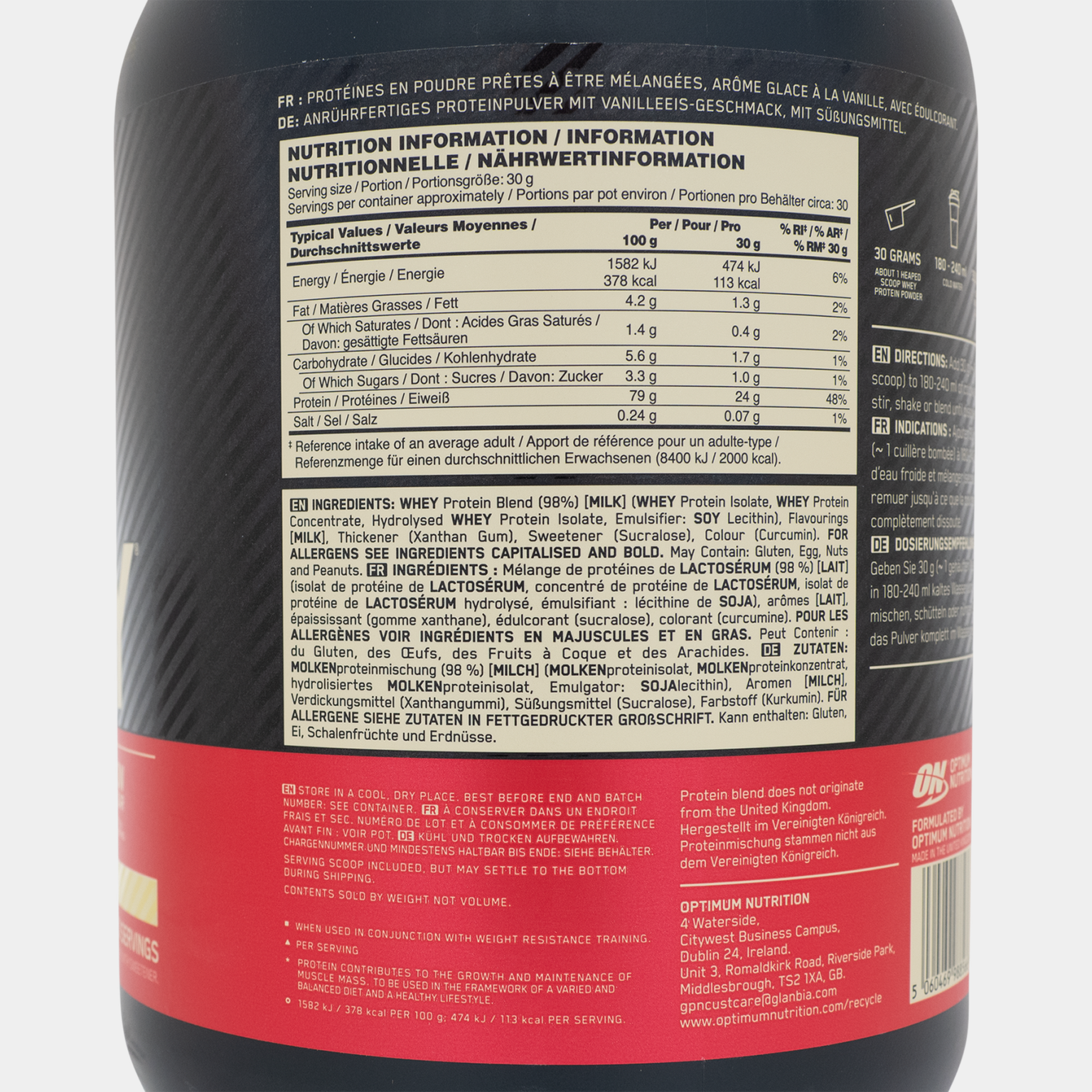 100 % Whey Gold Standard 908 g, proteinpulver - full image 2