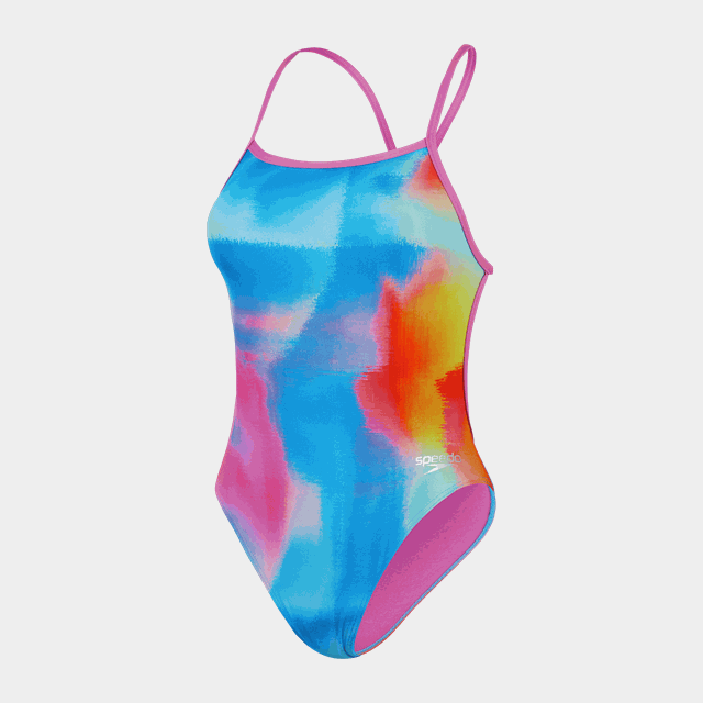 Womens Allover Digital Vback, baddräkt, dam - Baddräkter