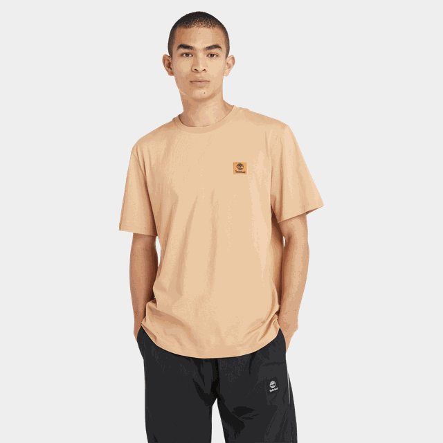 Short Sleeve Woven Badg, t-shirt, unisex - Fritids-T-Shirt