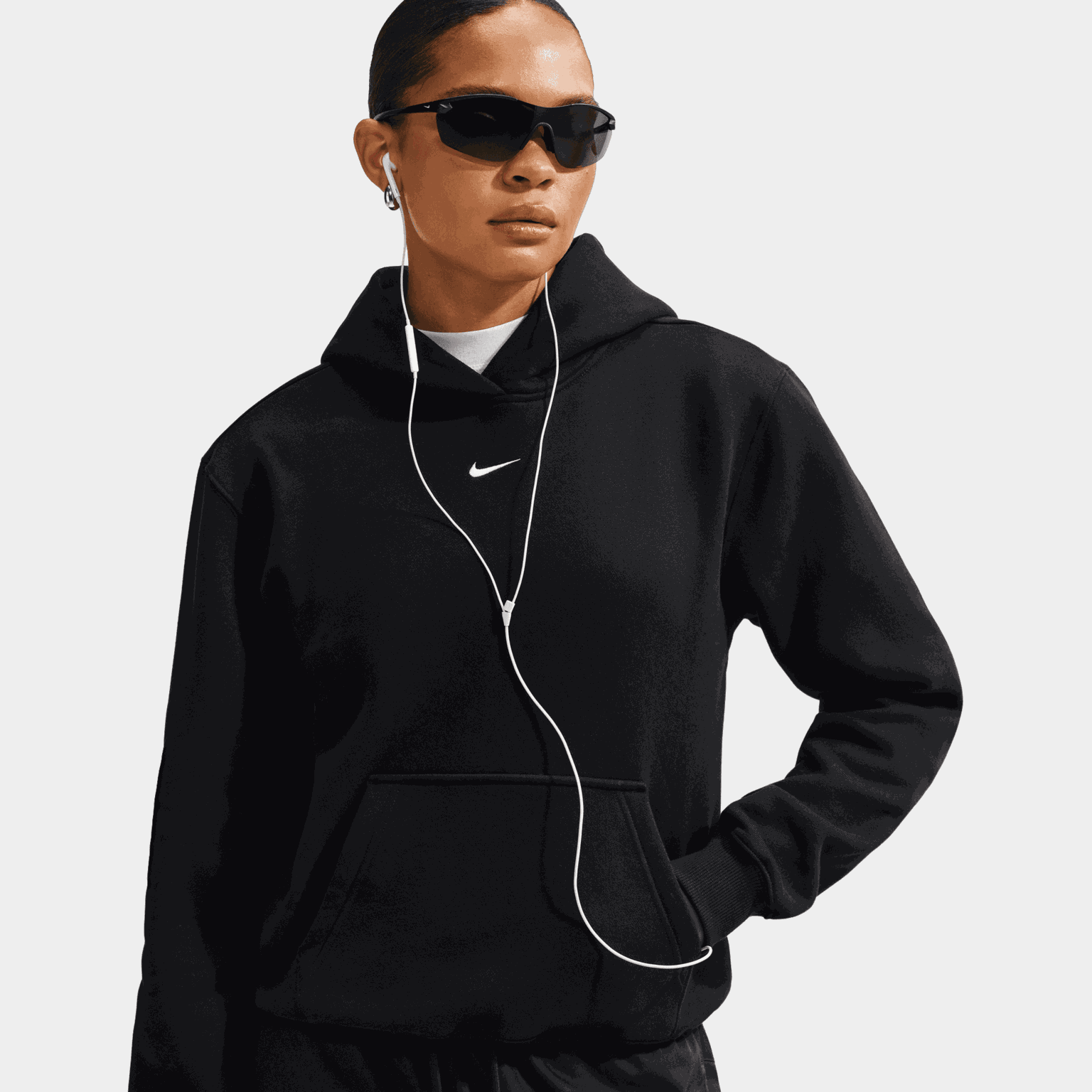 Studio Fleece Medium Weight Wo, huvtröja, dam - Hoodtröjor