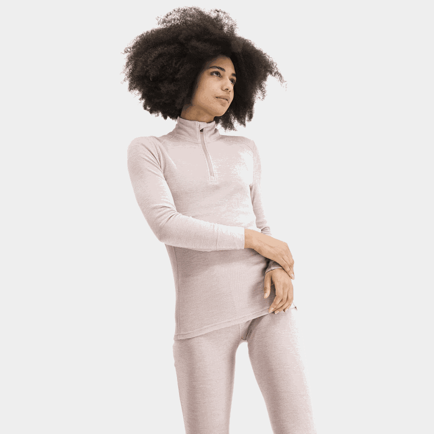 Rav 100% Turtle Neck Half Zip, ulltröja dam - full image 1