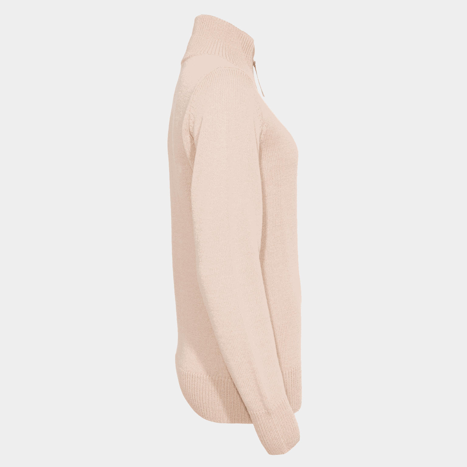 Nordfjord Half Zip Knitted Sweater ulltröja, dam - full image 2