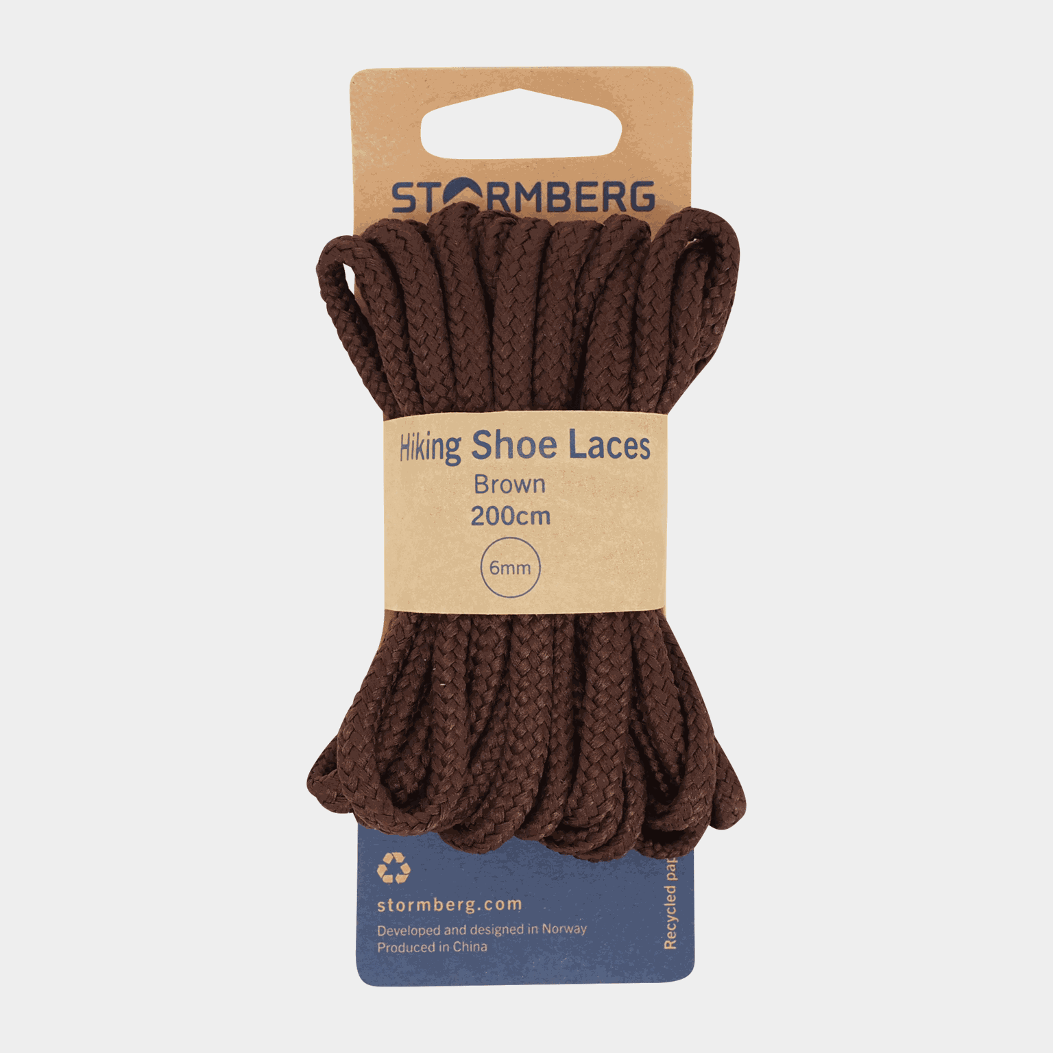 Hiking Shoe Laces Black 200cm, skosnören - full image 1