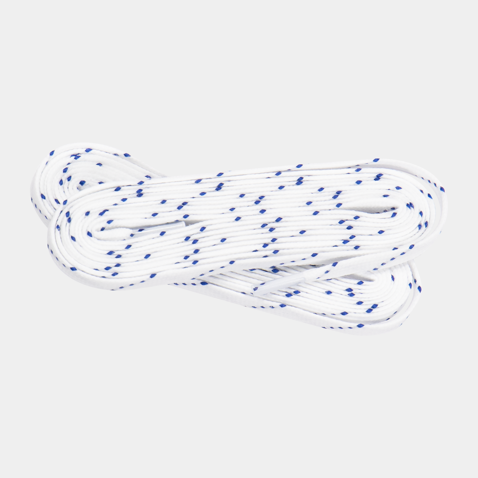 36pack Texstyle waxed Laces 244cm white 24/25, vaxade hockeyskosnören - full image 1