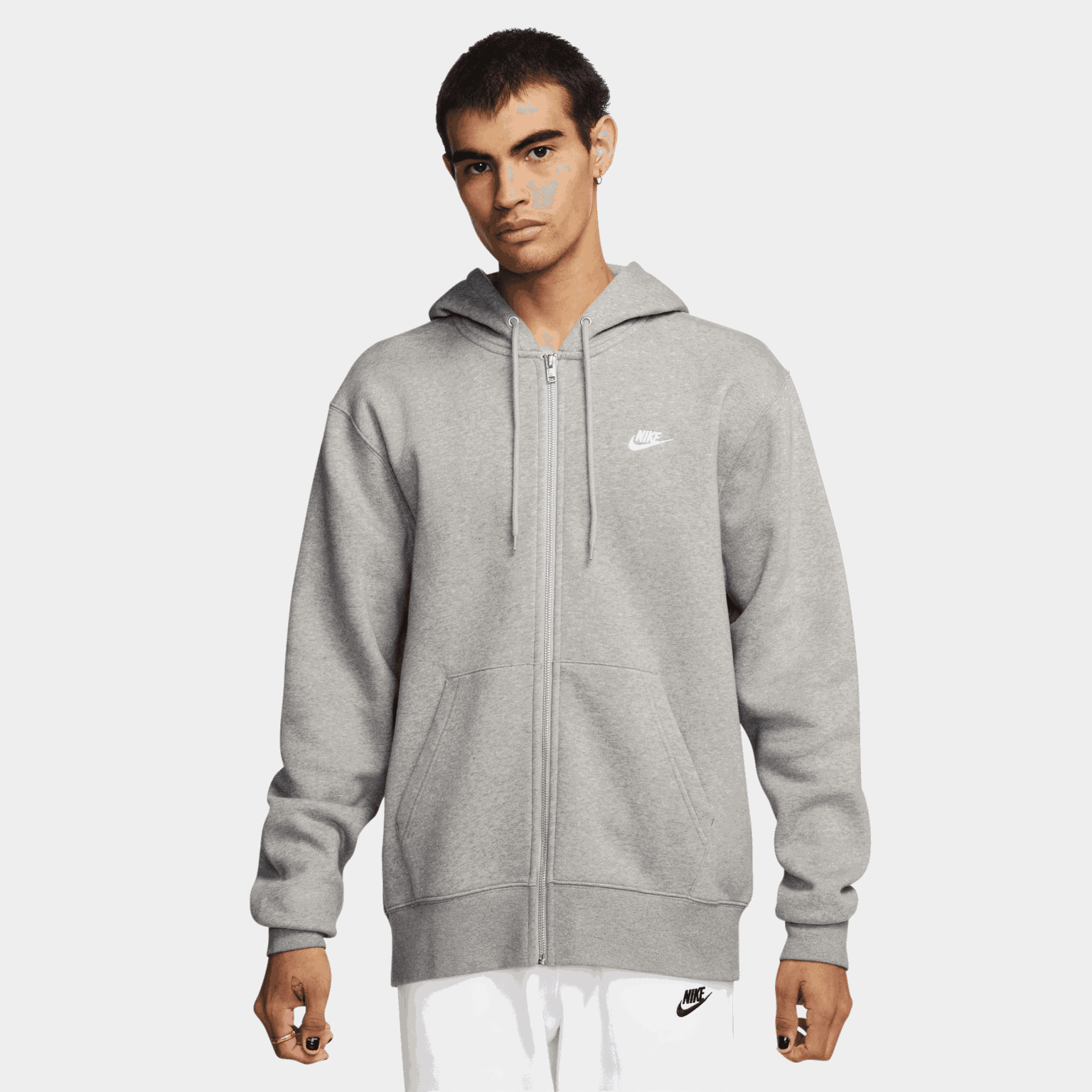 Club Full-Zip Fleece Hood, huvjacka, herr - full image 2