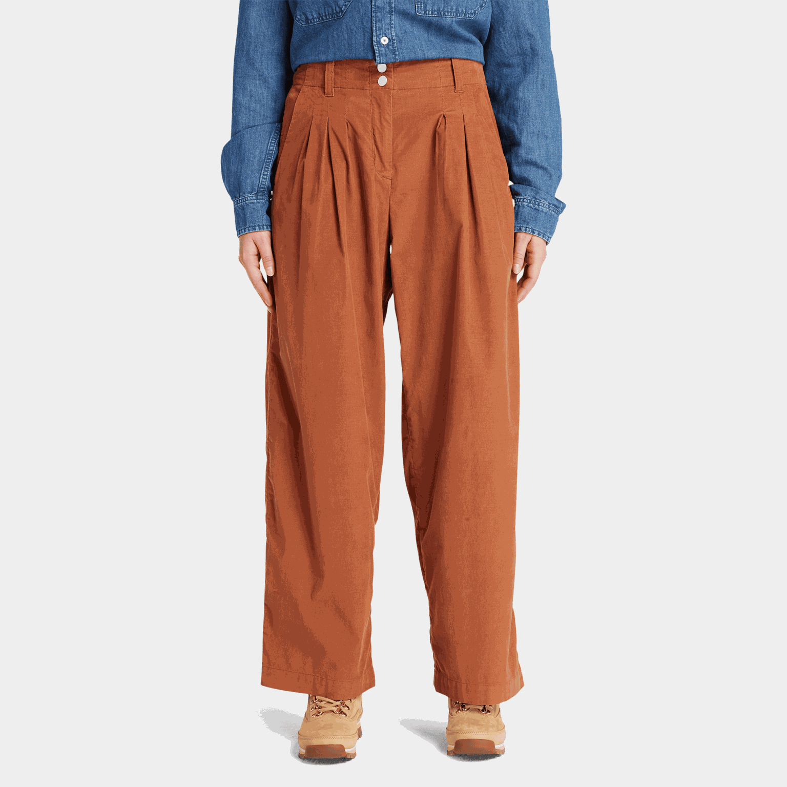 Corduroy Wide Leg Pant, byxor, dam - full image 1