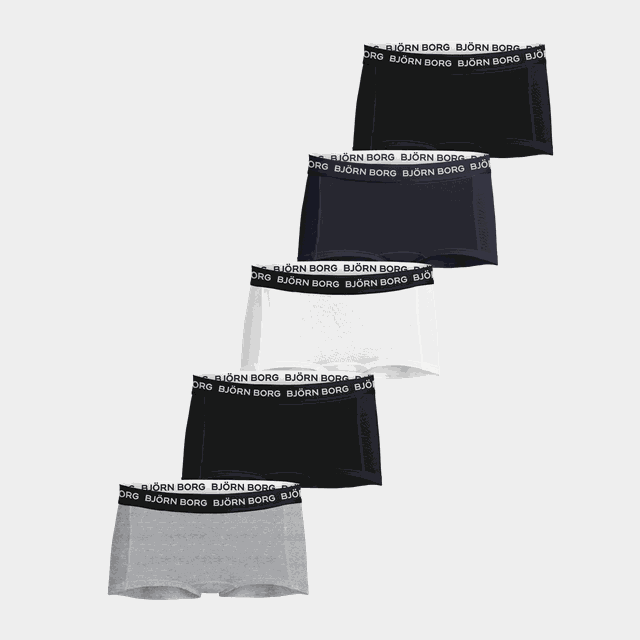 Cotton stretch boxer shorts 5-pack, boxershorts, flickor - Kalsonger