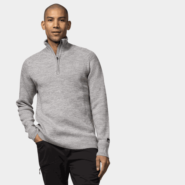 Eio halv Zip Ms, ulltröja herr - Ulltröjor